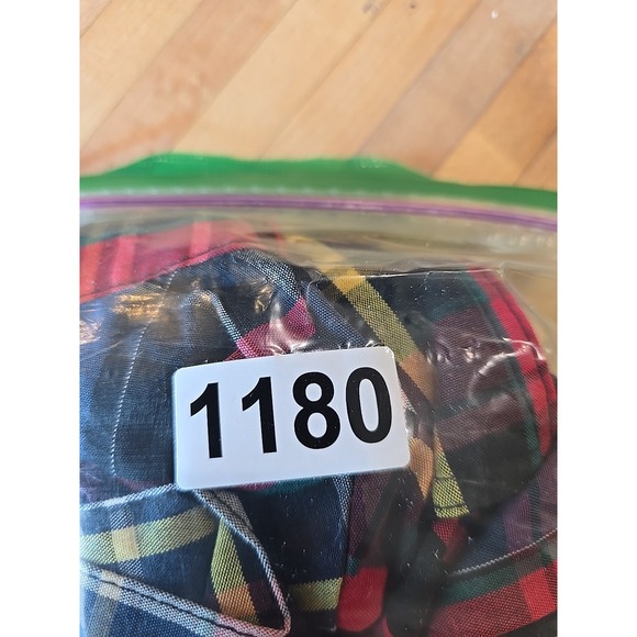 Chaps Baby Boy Plaid Dress Shirt SZ 3T Button Down Blue Red Long Sleeve Preppy - Picture 6 of 6